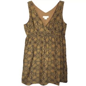 Michael Kors Sleeveless A-line Dress V-neck XL